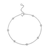 14K Gold 0.2ct Natural Diamond Bezel By-Yard Bracelet