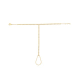 14K Gold 1.1ct Natural Diamond Bezel Ring Bracelet Hand Chain